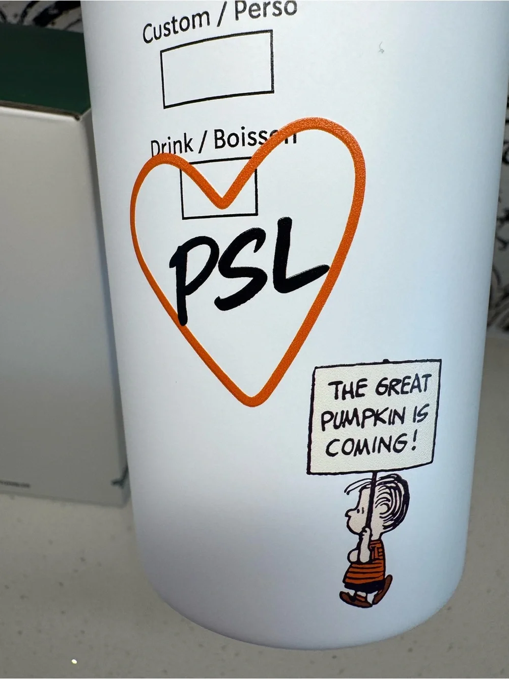 Starbucks Peanuts Stainless Steel Travel Mug
